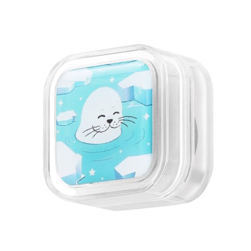 MiOYOOW Aquarium Magnetbürste, Magnetschaber für Aquarien, Quadratischer Aquariumreiniger, Doppelseitige Reinigungsbürste für Aquarienglas mit Einer Dicke von ≤ 1 cm von MiOYOOW
