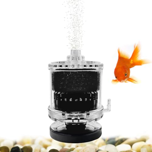 MiOYOOW Aquariumfilter, Leiser Schaumstofffilter mit Physikalischer und Biochemischer 2 Filterung für Aquarien von MiOYOOW