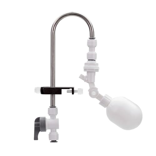 MiOYOOW Automatischer Wasserfüllregler, Aquarium Wasserstandsregler Automatisches Nachfüllsystem mit Einstellbarem Schwimmerkugelhahn für Aquarien von MiOYOOW