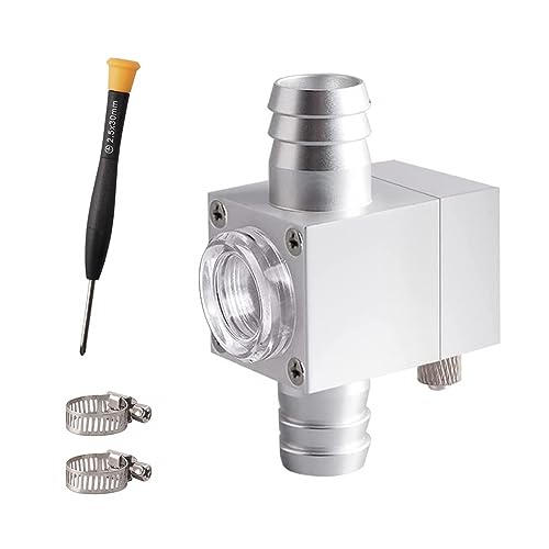 MiOYOOW CO2 Zerstäuber Aquarien,Externes Rohr CO2 Diffusor Rotierendes Kohlendioxid Diffusor Zerstäuber mit Kleinem Sichtfenster für Bepflanzte Aquarien (12 mm/16 mm) von MiOYOOW