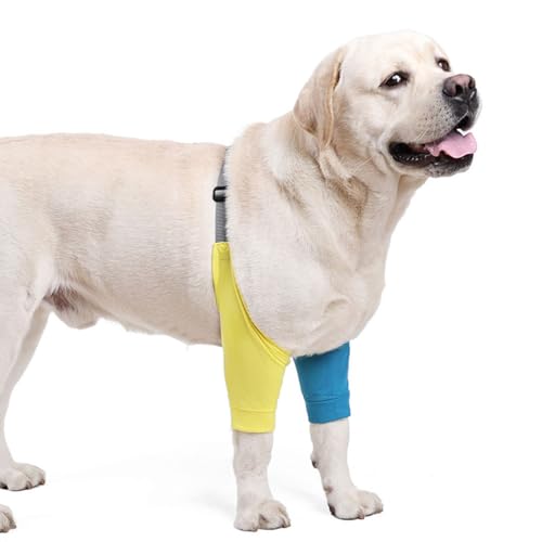 MiOYOOW Dog Sleeve Protect, Stop Licking Dog Elbow Joint Support Dog Front Legs Elbow Pads with Adjustable Buckle for Small Medium Large Dogs MiOYOOW Dog Sleeve Protect, Stop Licking Dog Elbow Joint Support Dog Front Legs Elbow Pads with Adjustable Buckle for Small Medium Large Dogs von MiOYOOW