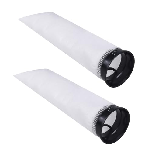 MiOYOOW Filterbeutel, 2 Stück/4 Stück Aquarium Filterstrumpf, 200 Μm, Anti-Überlauf-Filtersocke für Aquarien, Sumpfteiche, Salzwasser, Süßwasser (7 X 25 cm) von MiOYOOW