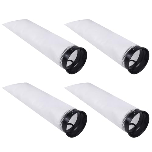 MiOYOOW Filterbeutel, 2 Stück/4 Stück Aquarium Filterstrumpf, 200 Μm, Anti-Überlauf-Filtersocke für Aquarien, Sumpfteiche, Salzwasser, Süßwasser (7 X 25 cm) von MiOYOOW