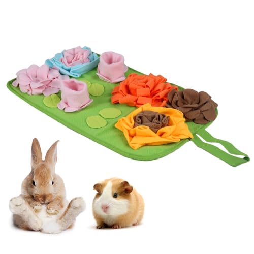 MiOYOOW Futtermatte für Kaninchen, Meerschweinchen Futtersuche Futtermatte Schnüffelmatte Kaninchen Spielzeug mit Rutschfester Gummiunterseite für Kaninchen, Meerschweinchen, Frettchen MiOYOOW Futtermatte für Kaninchen, Meerschweinchen Futtersuche Futtermatte Schnüffelmatte Kaninchen Spielzeug mit Rutschfester Gummiunterseite für Kaninchen, Meerschweinchen, Frettchen von MiOYOOW