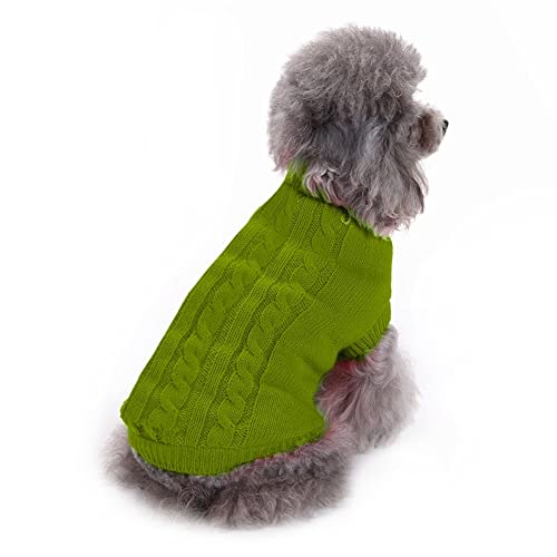 MiOYOOW Gestrickter Hundepullover, Rollkragen-Strickpullover Outfits für Kleine und Mittelgroße Hunde Katzen, Warme Winterkleidung Haustiermantel Geeignet für der kalten Jahreszeit MiOYOOW Gestrickter Hundepullover, Rollkragen-Strickpullover Outfits für Kleine und Mittelgroße Hunde Katzen, Warme Winterkleidung Haustiermantel Geeignet für der kalten Jahreszeit von MiOYOOW