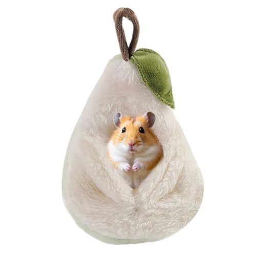 MiOYOOW Hamster Schlafsack, Warmer Plüsch Kleintiere Hängematte, Hängendes Versteck Nest für Meerschweinchen, Eichhörnchen, Frettchen, Winter von MiOYOOW