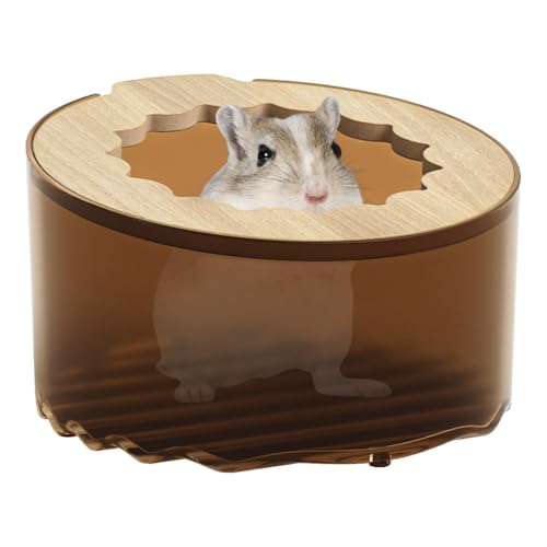 MiOYOOW Hamster Toilette, Sandbadebox für Hamsterkäfig, Auslaufsicherer Sandbadbehälter für Rennmäuse, Stabiles Kleines Haustierbadezimmer für Meerschweinchen, Chinchillas, Bartagamen, Reptilien MiOYOOW Hamster Toilette, Sandbadebox für Hamsterkäfig, Auslaufsicherer Sandbadbehälter für Rennmäuse, Stabiles Kleines Haustierbadezimmer für Meerschweinchen, Chinchillas, Bartagamen, Reptilien von MiOYOOW
