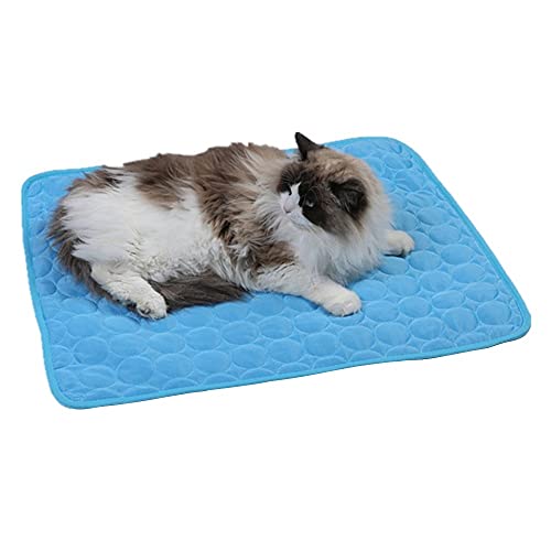 MiOYOOW Haustier Kühlmatte, Hund Kühlmatte Atmungsaktiv Selbstkühlende Decke Pad für Hunde und Katzen Indoor Outdoor von MiOYOOW