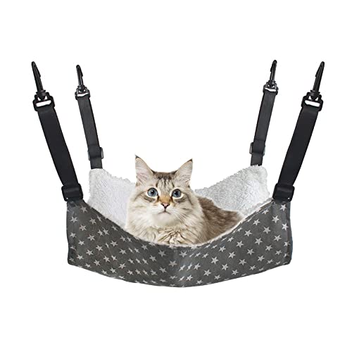 MiOYOOW Haustierkäfig Hängematte,Warme Katzen Hängematte Wendbares Haustier Hängebett mit Verstellbaren Riemen für Kätzchen Frettchen Welpen Kleintiere MiOYOOW Haustierkäfig Hängematte,Warme Katzen Hängematte Wendbares Haustier Hängebett mit Verstellbaren Riemen für Kätzchen Frettchen Welpen Kleintiere von MiOYOOW