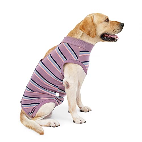MiOYOOW Hunde-Erholungsanzug Welpen Wunden OP Kleidung für männliche weibliche Hunde postoperative Weste für Haustiere um das Lecken von Wunden Allergien und Infektionen zu verhindern von MiOYOOW