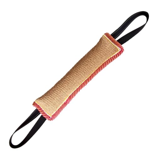 MiOYOOW Hunde Kauspielzeug, Hundezerrspielzeug aus Jute, Hunde Bisskissen, Interaktives Spielzeug Hundewurst zum Beißring mit 2 Reflektorstreifen Griffen für Kleine und Mittelgroße Hunde MiOYOOW Hunde Kauspielzeug, Hundezerrspielzeug aus Jute, Hunde Bisskissen, Interaktives Spielzeug Hundewurst zum Beißring mit 2 Reflektorstreifen Griffen für Kleine und Mittelgroße Hunde von MiOYOOW