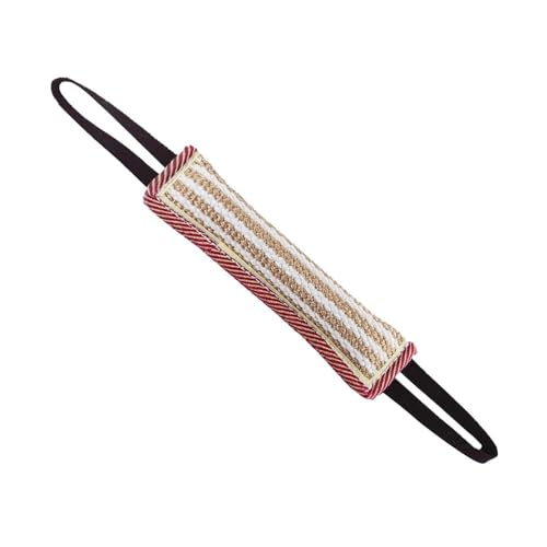 MiOYOOW Hundebiss Schlepper Spielzeug, Hochwertiges Hund Biss Stick Baumwolle Leinen, Hundetraining Spielzeug, Robuster Jute Kauspielzeug mit 2 Starken Griffen für Große Mittelgroße Kleine Hunde MiOYOOW Hundebiss Schlepper Spielzeug, Hochwertiges Hund Biss Stick Baumwolle Leinen, Hundetraining Spielzeug, Robuster Jute Kauspielzeug mit 2 Starken Griffen für Große Mittelgroße Kleine Hunde von MiOYOOW