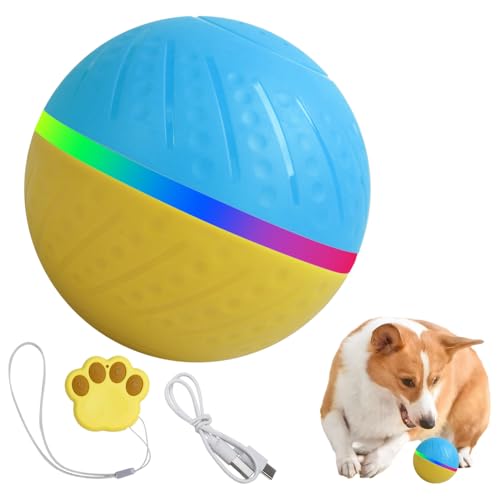 MiOYOOW Interaktives Hundespielzeug, Automatischer Rollender Hundeball, IP54 Wasserdicht, Intelligentes Hundespielzeug Elektrisch Ball Spielzeug für Hunde, Welpen, Katzen MiOYOOW Interaktives Hundespielzeug, Automatischer Rollender Hundeball, IP54 Wasserdicht, Intelligentes Hundespielzeug Elektrisch Ball Spielzeug für Hunde, Welpen, Katzen von MiOYOOW