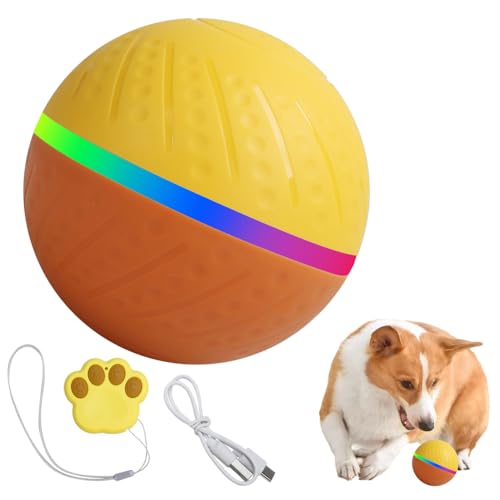 MiOYOOW Interaktives Hundespielzeug, Automatischer Rollender Hundeball, IP54 Wasserdicht, Intelligentes Hundespielzeug Elektrisch Ball Spielzeug für Hunde, Welpen, Katzen MiOYOOW Interaktives Hundespielzeug, Automatischer Rollender Hundeball, IP54 Wasserdicht, Intelligentes Hundespielzeug Elektrisch Ball Spielzeug für Hunde, Welpen, Katzen von MiOYOOW