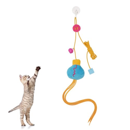 MiOYOOW Interaktives Katzenspielzeug, Katzenspielzeug Selbstbeschäftigung Hängende Türrahmen mit Glöckchen, Flexibles Teaser Spielzeug für Indoor Kätzchen Spielen und Verfolgungsjagd MiOYOOW Interaktives Katzenspielzeug, Katzenspielzeug Selbstbeschäftigung Hängende Türrahmen mit Glöckchen, Flexibles Teaser Spielzeug für Indoor Kätzchen Spielen und Verfolgungsjagd von MiOYOOW