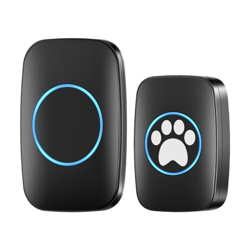 MiOYOOW Kabellose Hunde Türklingel, Hundeklingel Buzzer, Intelligente LED Blitz Türklingel für Hunde Töpfchentraining, wasserdichte, Hunde Touch Klingel mit 5 Lautstärkestufen für Hunde Aller Größen MiOYOOW Kabellose Hunde Türklingel, Hundeklingel Buzzer, Intelligente LED Blitz Türklingel für Hunde Töpfchentraining, wasserdichte, Hunde Touch Klingel mit 5 Lautstärkestufen für Hunde Aller Größen von MiOYOOW