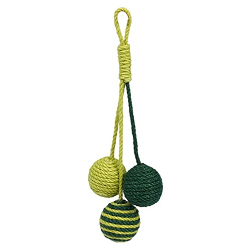 MiOYOOW Katzen Sisal Ball,Interaktiver Kätzchen Ball Spielzeug Eingebauter Klangstein Hohl Katze Sisalkugel für Haustier Katzen Spielen MiOYOOW Katzen Sisal Ball,Interaktiver Kätzchen Ball Spielzeug Eingebauter Klangstein Hohl Katze Sisalkugel für Haustier Katzen Spielen von MiOYOOW