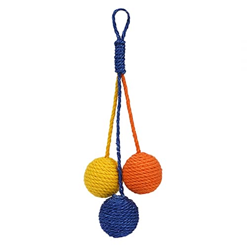 MiOYOOW Katzen Sisal Ball,Interaktiver Kätzchen Ball Spielzeug Eingebauter Klangstein Hohl Katze Sisalkugel für Haustier Katzen Spielen MiOYOOW Katzen Sisal Ball,Interaktiver Kätzchen Ball Spielzeug Eingebauter Klangstein Hohl Katze Sisalkugel für Haustier Katzen Spielen von MiOYOOW