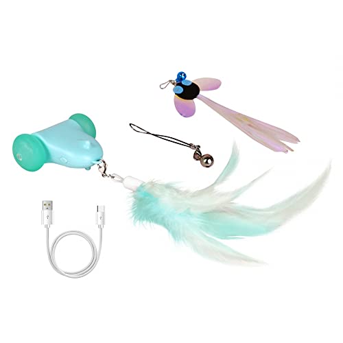 MiOYOOW Katzenspielzeug Elektrisch Spielmaus,Intelligent Kitty Elektrische Maus Lang Standbyzeit Interaktive Spielzeug Maus mit LED-Licht Federschwanz für Katzenauslauf Gegen Langeweile MiOYOOW Katzenspielzeug Elektrisch Spielmaus,Intelligent Kitty Elektrische Maus Lang Standbyzeit Interaktive Spielzeug Maus mit LED-Licht Federschwanz für Katzenauslauf Gegen Langeweile von MiOYOOW