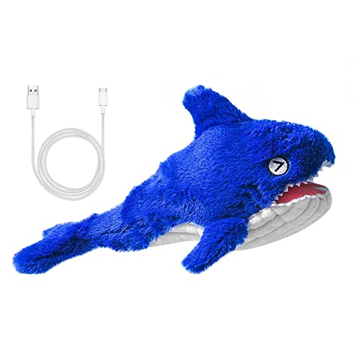 MiOYOOW Katzenspielzeug Plüsch Haifisch, Elektrisch Katzenspielzeug mit USB Ladekabel, Interaktives Spielzeug für Katzen MiOYOOW Katzenspielzeug Plüsch Haifisch, Elektrisch Katzenspielzeug mit USB Ladekabel, Interaktives Spielzeug für Katzen von MiOYOOW
