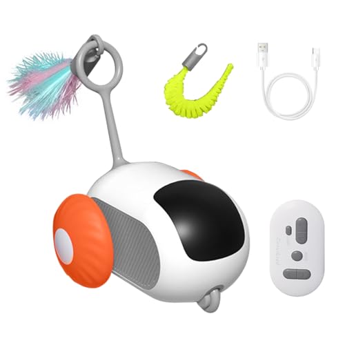 MiOYOOW Katzenspielzeug Selbstbeschäftigung, Über USB Wiederaufladbares Interaktives Katzenspielzeug mit Fernbedienung, Elektrische Maus und Ersatzfeder 2 Arbeitsmodi Haustierspielzeug für Katzen MiOYOOW Katzenspielzeug Selbstbeschäftigung, Über USB Wiederaufladbares Interaktives Katzenspielzeug mit Fernbedienung, Elektrische Maus und Ersatzfeder 2 Arbeitsmodi Haustierspielzeug für Katzen von MiOYOOW