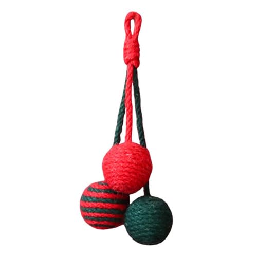 MiOYOOW Katzenspielzeug Sisalball dreifarbige hängende Katzenbälle handgefertigter Katzenkratzball interaktives Spielzeug Kätzchen Ball Filz Ball für Hauskatzen MiOYOOW Katzenspielzeug Sisalball dreifarbige hängende Katzenbälle handgefertigter Katzenkratzball interaktives Spielzeug Kätzchen Ball Filz Ball für Hauskatzen von MiOYOOW