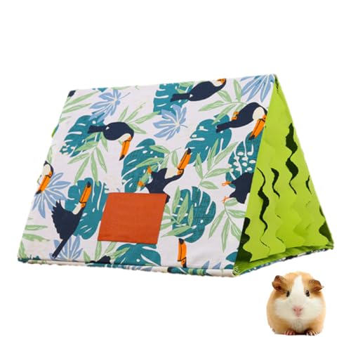 MiOYOOW Meerschweinchen Bett, Hamster Versteck mit Vorhang, Atmungsaktives Sommerhaus für Kleine Haustiere für Frettchen, Igel, Chinchillas, Bartagamen, Reptilien MiOYOOW Meerschweinchen Bett, Hamster Versteck mit Vorhang, Atmungsaktives Sommerhaus für Kleine Haustiere für Frettchen, Igel, Chinchillas, Bartagamen, Reptilien von MiOYOOW