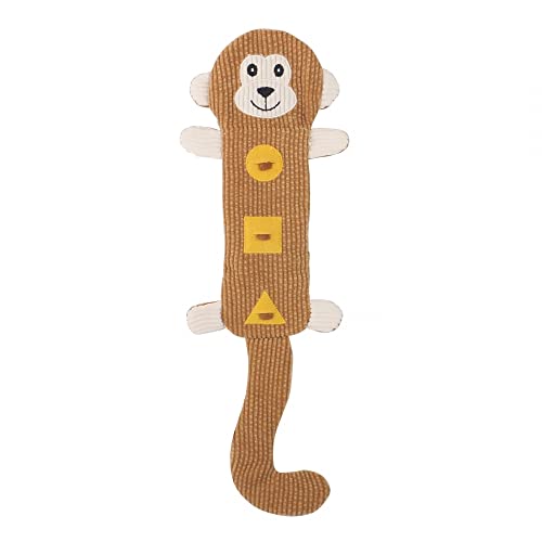 MiOYOOW Quietschendes Hundespielzeug,Tierform Plüschspielzeug Hunde Hautfreundliches Welpen Crinkle Spielzeug für Kleine und Mittelgroße Hunde von MiOYOOW
