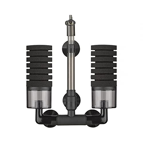 MiOYOOW Schwammfilter, Einziehbarer Aquariumfilter Einzel-/Doppelschwamm Tauchschaumfilter für Aquarium von MiOYOOW