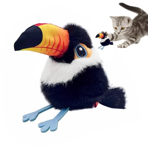 MiOYOOW Vogel Katzenspielzeug, Zwitscherndes, Elektrisches Vogelspielzeug, 3 Modi, USB-Aufladung, Automatisches Katzenspielzeug für Hauskatzen und Kätzchen MiOYOOW Vogel Katzenspielzeug, Zwitscherndes, Elektrisches Vogelspielzeug, 3 Modi, USB-Aufladung, Automatisches Katzenspielzeug für Hauskatzen und Kätzchen von MiOYOOW