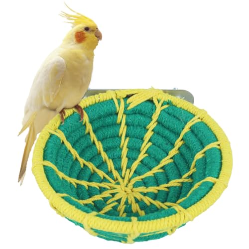 MiOYOOW Vogel Zuchtnest, Sittich Bett aus Baumwollseil, Brutnest für Finken, Kleine Papageien, Wellensittiche, Kanarienvögel, Kolibris, Unzertrennliche MiOYOOW Vogel Zuchtnest, Sittich Bett aus Baumwollseil, Brutnest für Finken, Kleine Papageien, Wellensittiche, Kanarienvögel, Kolibris, Unzertrennliche von MiOYOOW