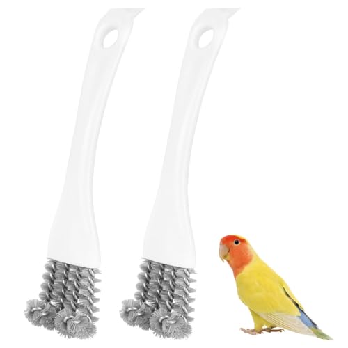MiOYOOW Vogelkäfig Bürste, Papageienkäfig Reinigungsbürste mit Schaufel und Ergonomischem Griff, Vogelkäfig Zubehör für die Reinigung von Vogelkäfigen MiOYOOW Vogelkäfig Bürste, Papageienkäfig Reinigungsbürste mit Schaufel und Ergonomischem Griff, Vogelkäfig Zubehör für die Reinigung von Vogelkäfigen von MiOYOOW