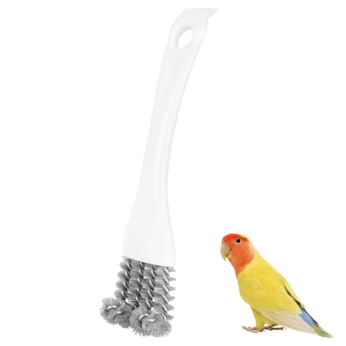 MiOYOOW Vogelkäfig Bürste, Papageienkäfig Reinigungsbürste mit Schaufel und Ergonomischem Griff, Vogelkäfig Zubehör für die Reinigung von Vogelkäfigen MiOYOOW Vogelkäfig Bürste, Papageienkäfig Reinigungsbürste mit Schaufel und Ergonomischem Griff, Vogelkäfig Zubehör für die Reinigung von Vogelkäfigen von MiOYOOW