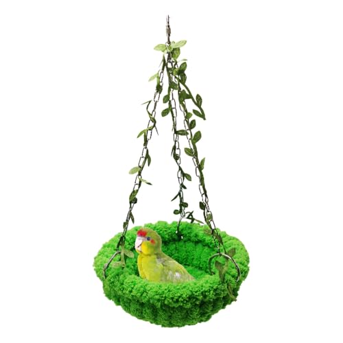 MiOYOOW Vogelnest Brutnest, Papageien Bett, Plüsch Hängemattenbett für Sittiche, Unzertrennliche, Wellensittiche, Finken, Kolibris, Nymphensittiche MiOYOOW Vogelnest Brutnest, Papageien Bett, Plüsch Hängemattenbett für Sittiche, Unzertrennliche, Wellensittiche, Finken, Kolibris, Nymphensittiche von MiOYOOW