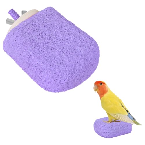 Vogelschnabel Schleifstein, rutschfeste Papageienstange, Vogel Kauspielzeug für Käfigsittiche, Nymphensittiche, Hamster Vogelschnabel Schleifstein, rutschfeste Papageienstange, Vogel Kauspielzeug für Käfigsittiche, Nymphensittiche, Hamster von MiOYOOW