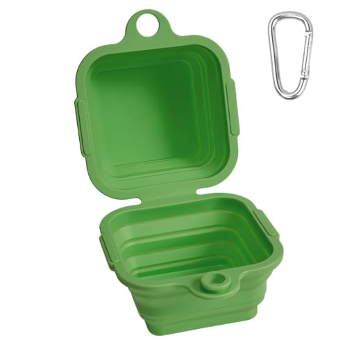 Zusammenklappbarer Hundenapf, Faltbare Doppel Futternäpfe mit Aufhängeloch und Haken, Tragbare Silikon Trinkschale für Zuhause, Wandern, Reisen, Camping, Strand Zusammenklappbarer Hundenapf, Faltbare Doppel Futternäpfe mit Aufhängeloch und Haken, Tragbare Silikon Trinkschale für Zuhause, Wandern, Reisen, Camping, Strand von MiOYOOW
