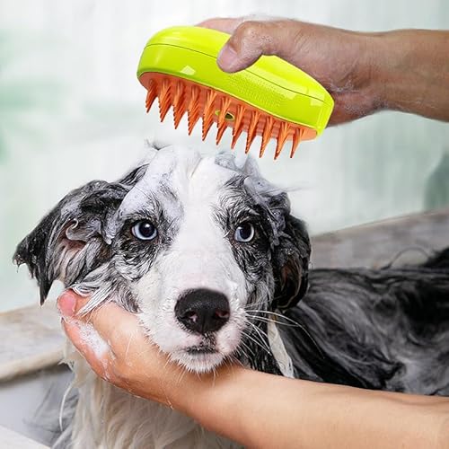 MiXXAR Katzen-Dampfbürste, Selbstreinigende Dampf-Katzenbürste zum Entfernen von verhedderten und losen Haaren, Katzendampfbürste für Massage, Haustierhaarentfernungskamm für Katze und Hund MiXXAR Katzen-Dampfbürste, Selbstreinigende Dampf-Katzenbürste zum Entfernen von verhedderten und losen Haaren, Katzendampfbürste für Massage, Haustierhaarentfernungskamm für Katze und Hund von MiXXAR