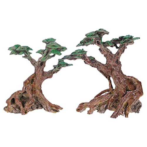 Miaelle Aquarium Dekoration Bonsai Bäume Stumpfpflanze Neue Aquarium Künstlerische Ornamente Stammbäume Aquarium Dekoration Aquarium Figuren Für Aquarium von Miaelle