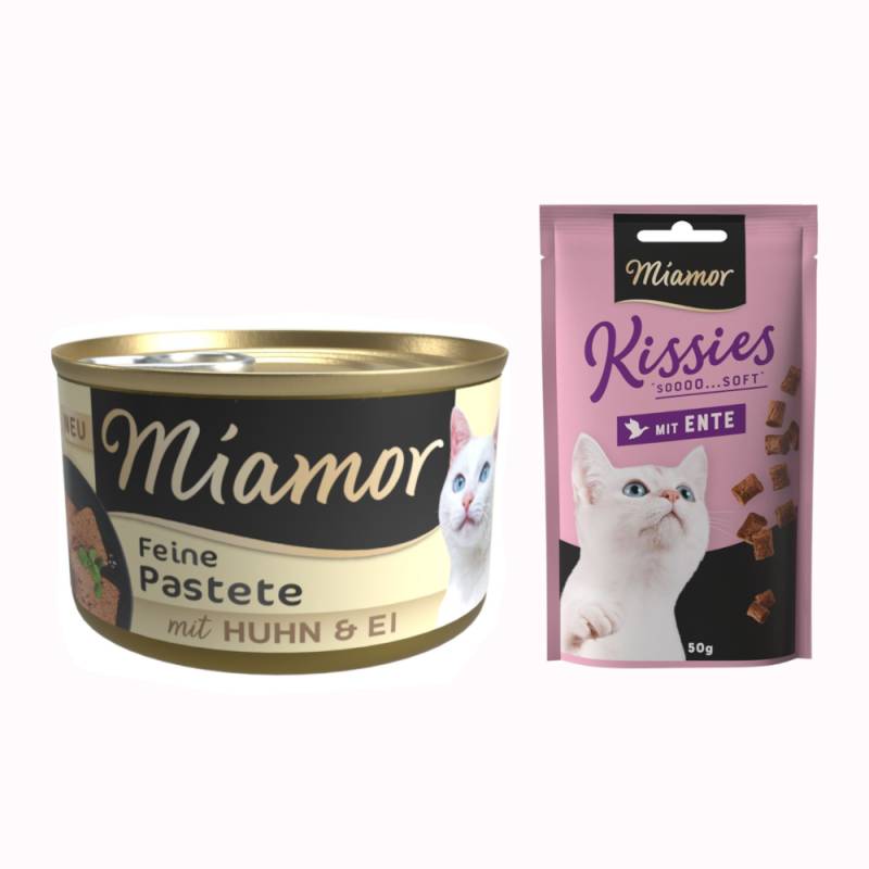 12 x 85 g Miamor Pastete + 50 g Kissies mit Ente gratis! - Ei & Huhn 12 x 85 g Miamor Pastete + 50 g Kissies mit Ente gratis! - Ei & Huhn von Miamor