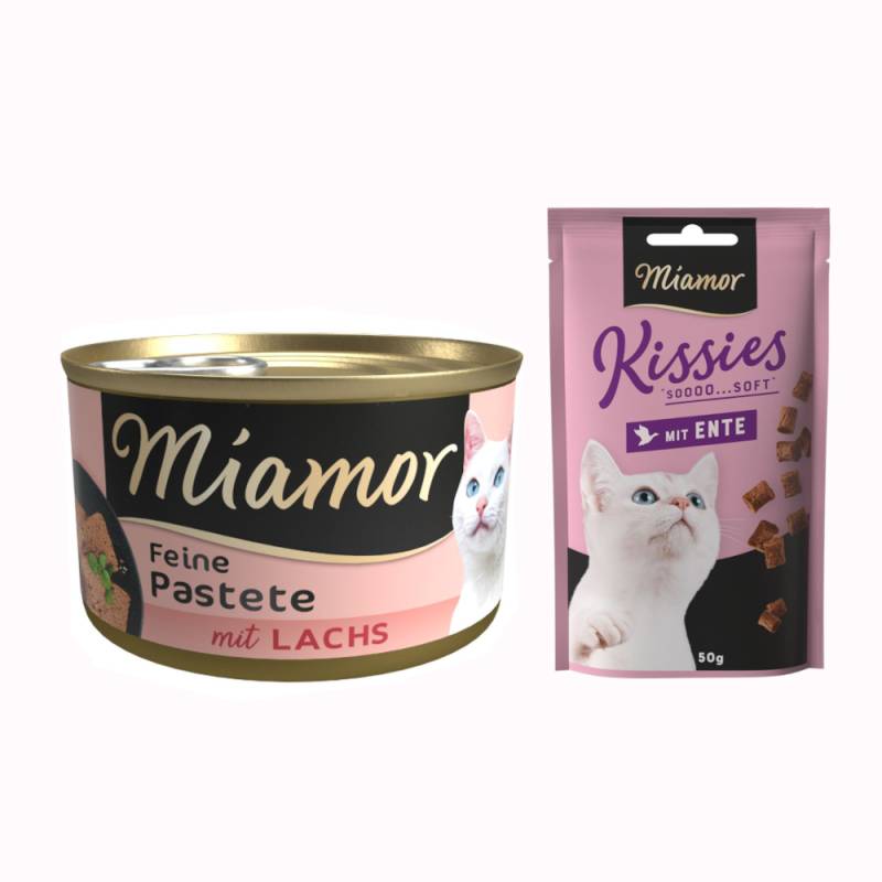 12 x 85 g Miamor Pastete + 50 g Kissies mit Ente gratis! - Lachs 12 x 85 g Miamor Pastete + 50 g Kissies mit Ente gratis! - Lachs von Miamor