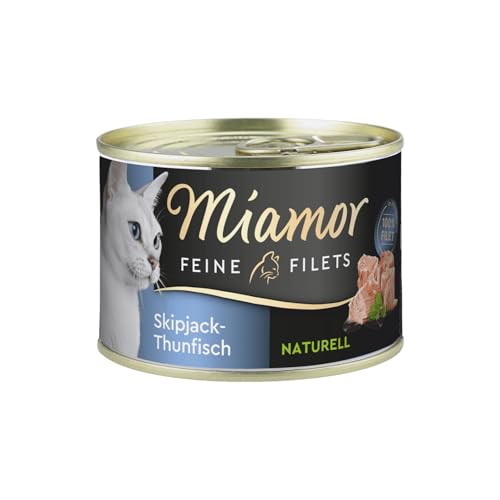 MIAMOR - Feine Filets Naturelle | Nassfutter für ausgewachsene Katzen mit Filetstückchen im eigenen Saft. Fettarmes Ergänzungsfutter in der Dose ohne künstliche Zusätze | 12x156g Thunfisch & Reis MIAMOR - Feine Filets Naturelle | Nassfutter für ausgewachsene Katzen mit Filetstückchen im eigenen Saft. Fettarmes Ergänzungsfutter in der Dose ohne künstliche Zusätze | 12x156g Thunfisch & Reis von Miamor