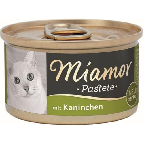 MIAMOR - Pastete | Nassfutter für ausgewachsene Katzen mit natürlichem Taurin. Getreidefreies Alleinfutter in der Dose ohne Soja und künstliche Zusätze | 12x85g Kaninchen MIAMOR - Pastete | Nassfutter für ausgewachsene Katzen mit natürlichem Taurin. Getreidefreies Alleinfutter in der Dose ohne Soja und künstliche Zusätze | 12x85g Kaninchen von Miamor