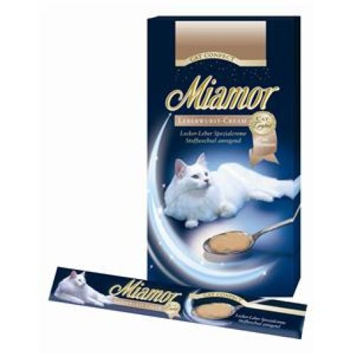 miamor Cat Snack Leberwurst Cream für Katzen - Bundle - 11 x 6 x 15g von Miamor