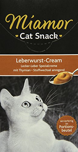Miamor Cat Snack Leberwurst-Cream 11x6x15g von Miamor