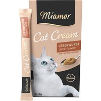 Miamor Cat Snack Leberwurst-Cream - 24 x 15 g von Miamor