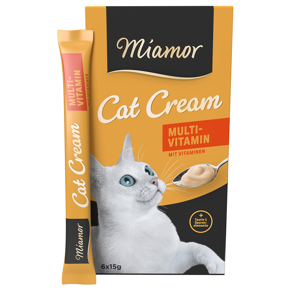 Miamor Cat Snack Multi-Vitamin Cream - 6 x 15 g von Miamor
