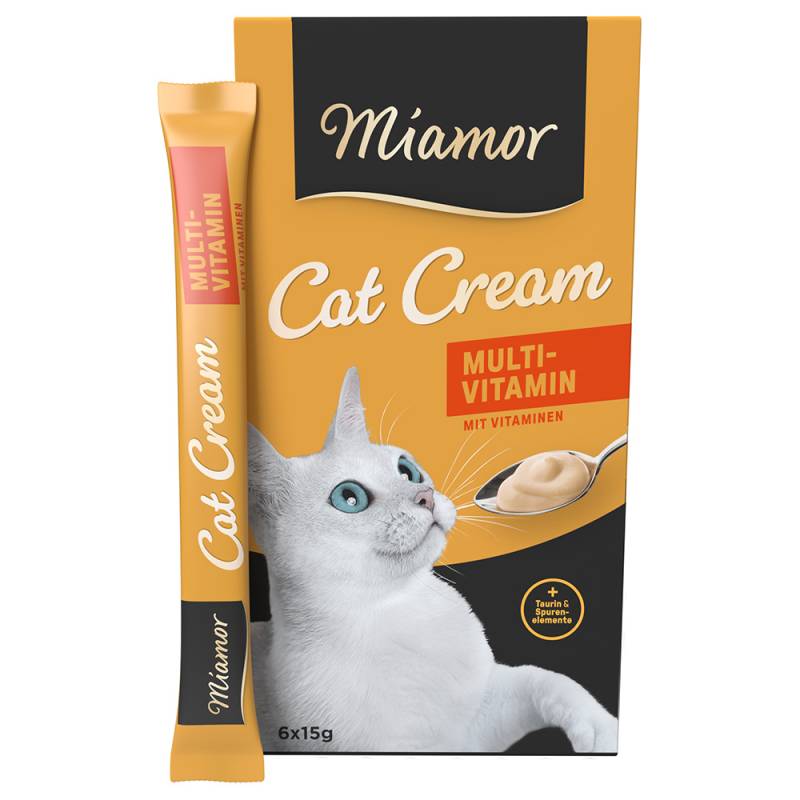 Miamor Cat Snack Multi-Vitamin Cream - 6 x 15 g von Miamor