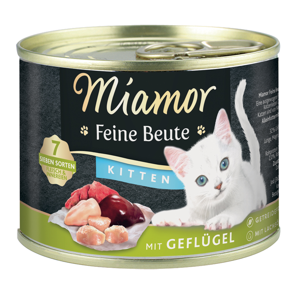 Miamor Feine Beute 12 x 185 g - Kitten Geflügel von Miamor