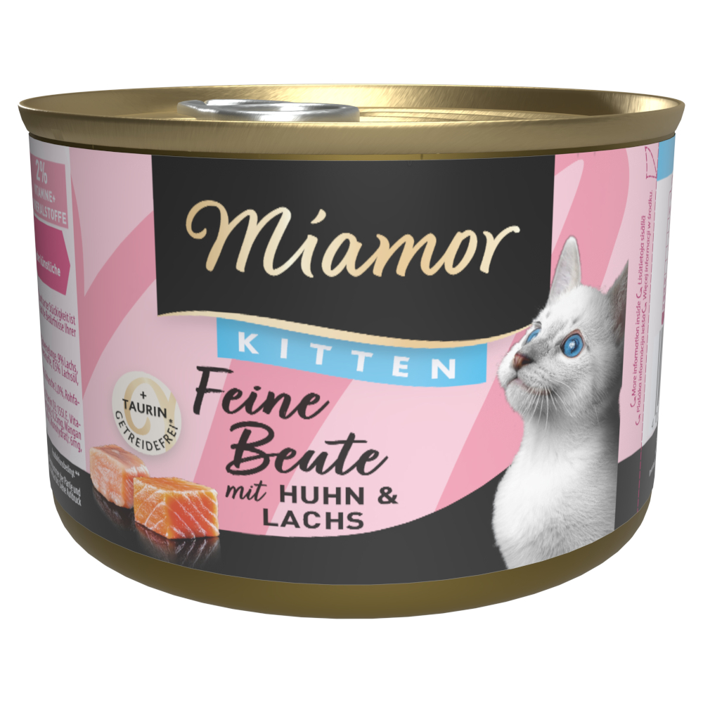 Miamor Feine Beute 12 x 185 g - Kitten Huhn & Lachs Miamor Feine Beute 12 x 185 g - Kitten Huhn & Lachs von Miamor