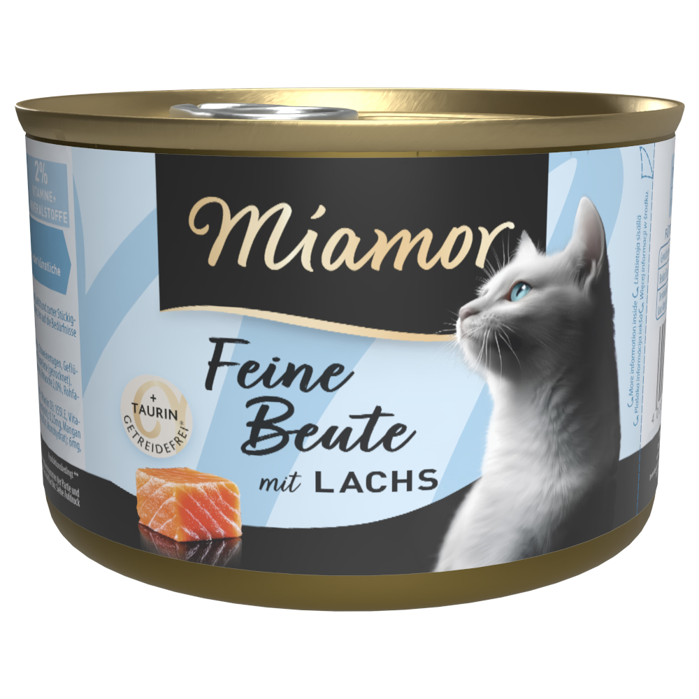 Miamor Feine Beute 12 x 185 g - Lachs von Miamor